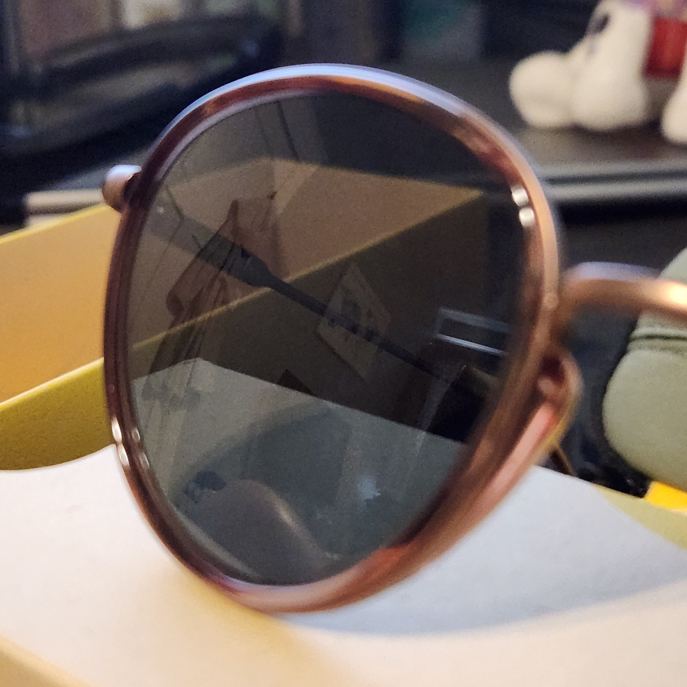 Baia Copper Forest Round Women's Sunglasses - Copper Frame, Green Lenses - Picture 6 of 14